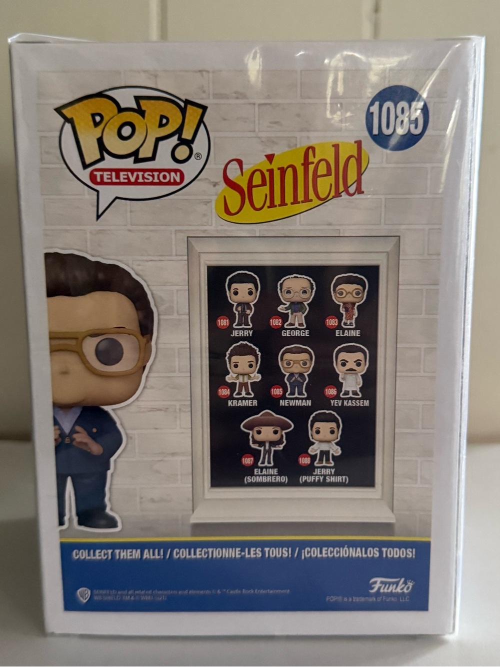 Funko Pop! Seinfeld Newman Vinyl Figure - Brown Hair, Tan Glasses, Blue Suit - Picture 2 of 6